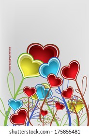 valentine floral vector background