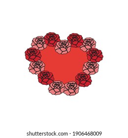 Valentine Flower Arrangements Fill Line Icon