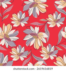 Valentine Flower pattern background, with elegant and beautiful pink flower design.
