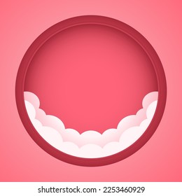 Valentine frame. Valentine background. Paper style realistic valentines day card design. free space for text. copy space.