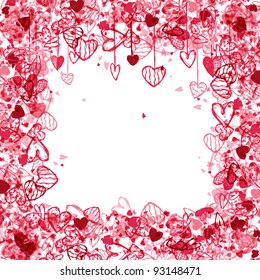 Valentine frame design with space for your text