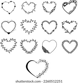 valentine frame, Love Valentine's Day SVG, Valentine Love Svg Bundle