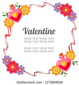 valentine frame theme with love potion