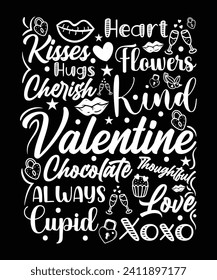 VALENTINE FUNNY TYPOGRAPHY VECTOR TSHIRT DESIGN