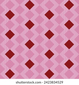 Valentine geometric seamless pattern. Romantic vector background. Modern abstract concept for print, banner, fabric, card, wrapping paper, cover. 