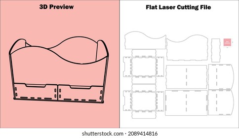 Valentine Gift Box
Gift boxes have the potential to make gift-giving magical. This model is a Valentine Gift Box.
it is available for all 3mm material thicknesses