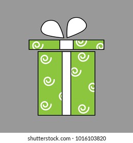 Valentine gift box icon vector illustration EPS10