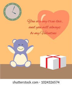 Valentine Gift. Vector illustration