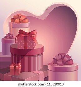 valentine gifts heart template