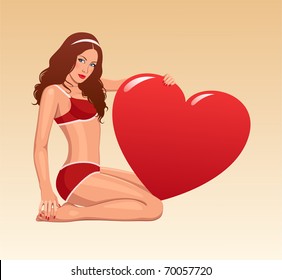 Valentine girl