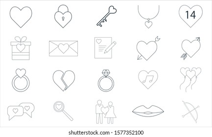 Valentine Glyph Icon Pack For Designers And Developers. Icons Of Gift, Heart, Love, Romantic, Valentine, Ball, Heart, Love, Vector