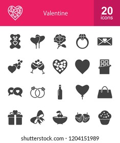Valentine Glyph Icons