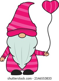 valentine gnomes beautiful gnome vector
