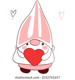 Valentine Gnomes with Love Themes 