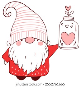 Valentine Gnomes with Love Themes 