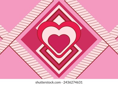 Valentine graphic art poster and banner background