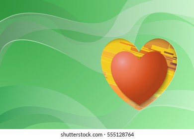 Valentine green background