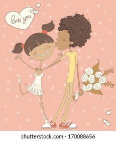 Valentine greeting card