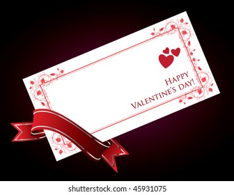 Valentine greeting card