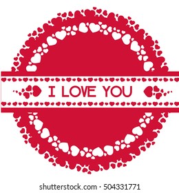 Valentine greeting card. Happy Valentine Day