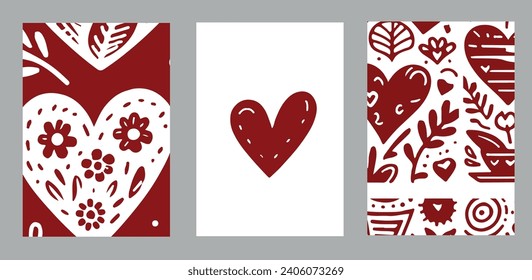  valentine greeting card with heart.Valentine's Day Posters