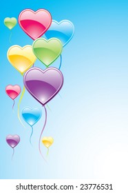 Valentine greeting card vector