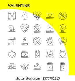Valentine Hand Drawn Icons Set For Infographics, Mobile UX/UI Kit And Print Design. Include: Tag, Sign, Love, Valentine, Romantic, Love, Heart, Valentine, Icon Set - Vector