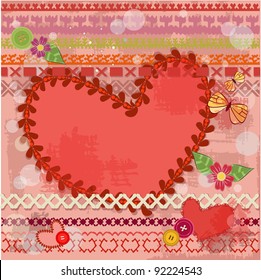 valentine handmade retro