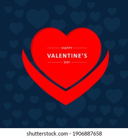 valentine heart background desihn. vector