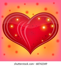 Valentine heart, beautiful vector love symbol, eps10