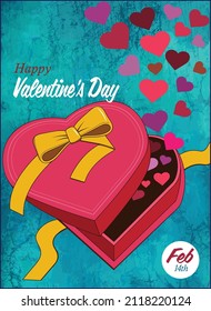 A valentine heart box without candy.