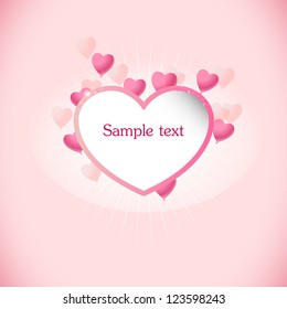 Valentine heart card