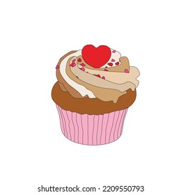 A Valentine Heart Cupcake Celebration 