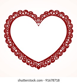 Valentine Heart Decorative Frame