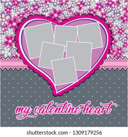 valentine heart frame