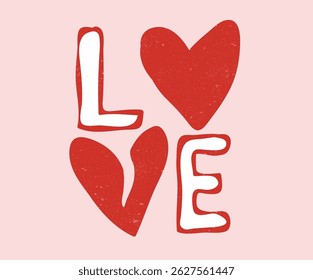 Valentine heart graphic print design.	 Heart line drawing. Love your self artwork for poster, sticker, apparel and others.