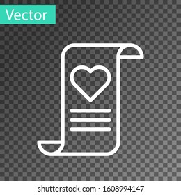  Valentine heart icon isolated on transparent background. Message love. Letter love and romance.  Vector Illustration