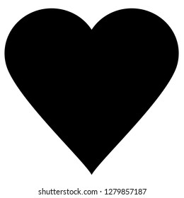 Valentinherz Symbol Vektorillustration Illustrator Design einzeln auf weißem Hintergrund.