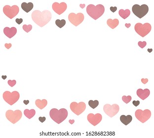 Valentine heart illustration love background