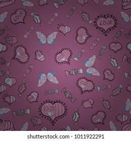 Valentine heart love seamless pattern with heart. Heart pattern. Seamless vector love background.