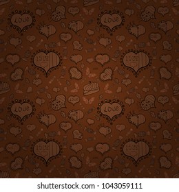 Valentine heart love seamless pattern with heart. Heart pattern. Seamless vector love background.