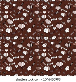 Valentine heart love seamless pattern with heart. Heart pattern. Seamless vector love background.
