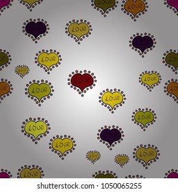 Valentine heart love seamless pattern with heart. Heart pattern. Seamless vector love background.