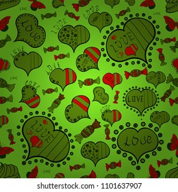 Valentine heart love seamless pattern with heart. Heart pattern. Seamless vector love background.
