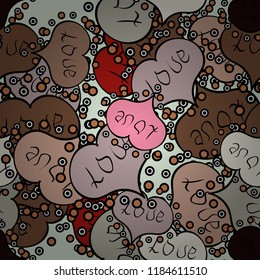 Valentine heart love seamless pattern with heart. Heart pattern. Seamless vector love background.