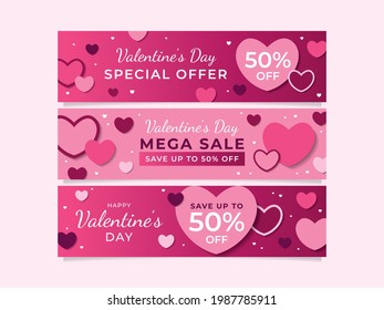 Valentine Heart Marketing Banner for Social Media