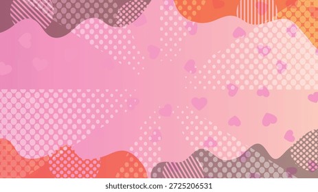 Fondo de patrón de material de corazón de San Valentín