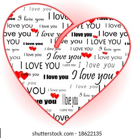 Valentine with heart and my own sketch