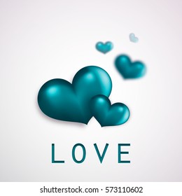 Valentine heart on background. Simple heart icon vector EPS-10