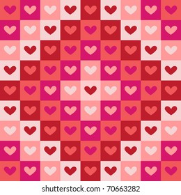 Valentine heart pattern - vector illustration